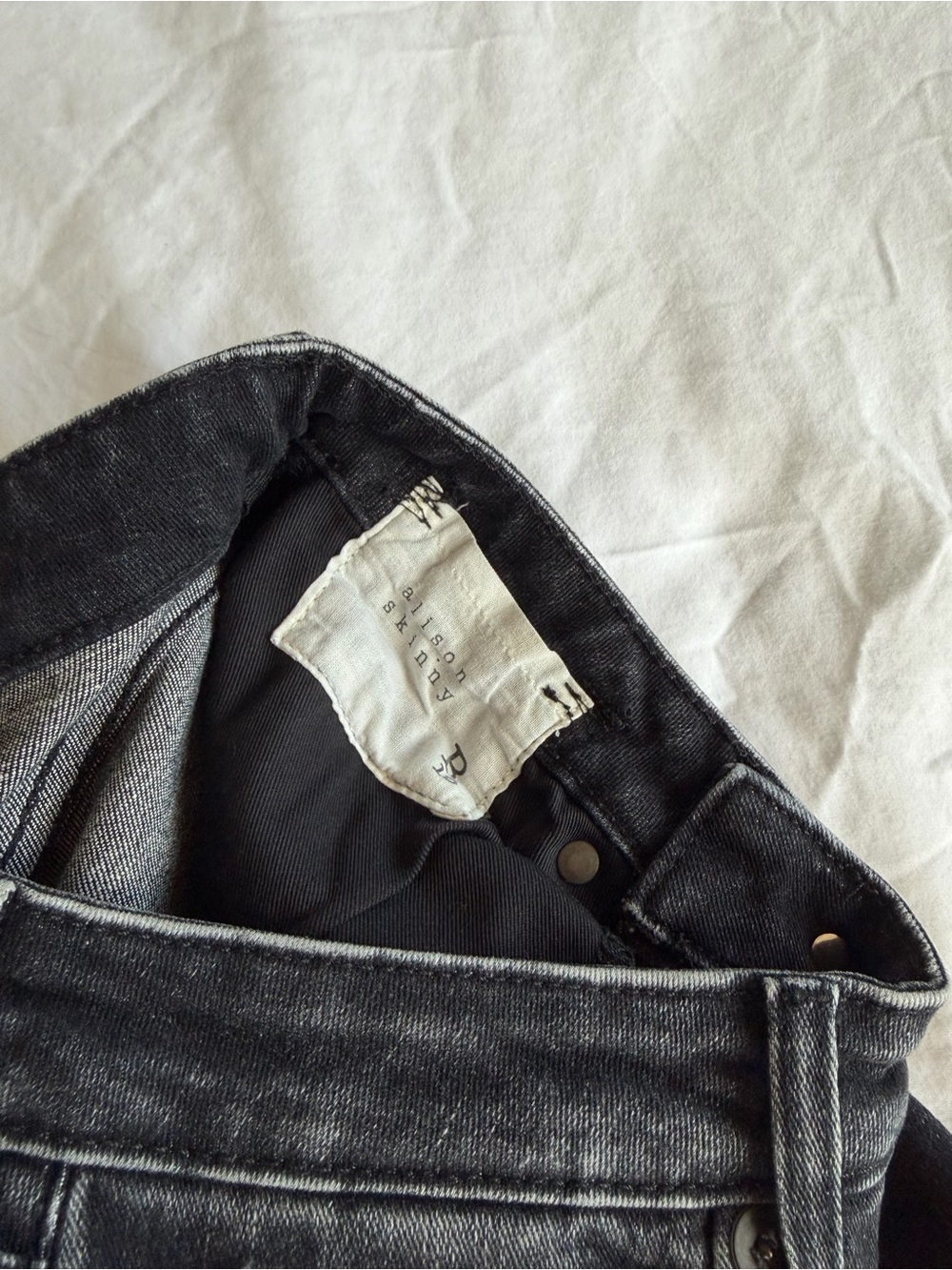 R13 Alison Skinny Black Jeans - Picture 4 of 8